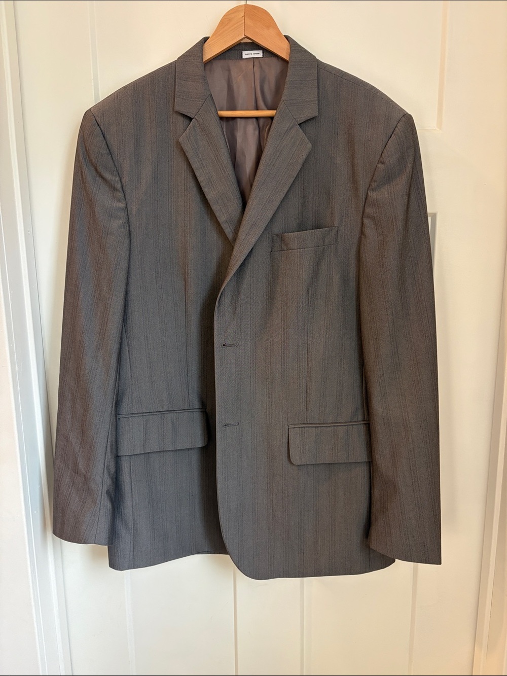 Calvin Klein made in Jordan Gray Pinstripe Sport Coat Blazer
